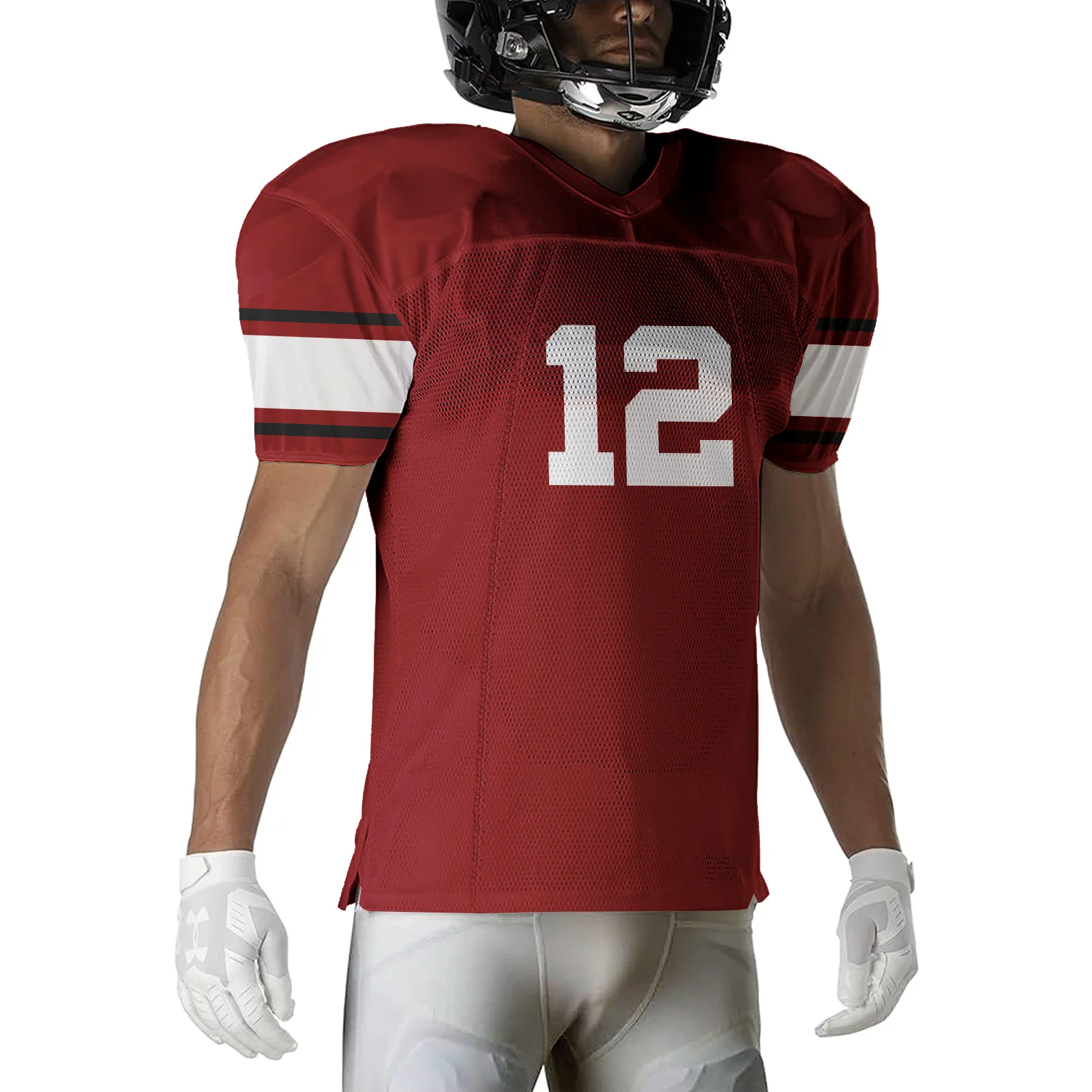 Custom Made American Football Uniforms Full Kit Sublimation Print Stitched Team Name Number Game Practice