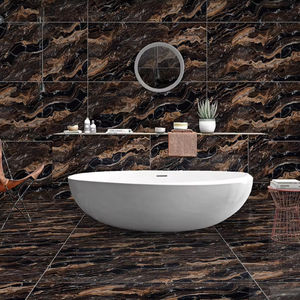 กระเบื้องพอร์ซเลนลายมังกรออนิกซ์แบบยุโรปสมัยใหม่ ขนาด 600x1200 มม. ผิวมันเงาสูง กันลื่น ต้านเชื้อแบคทีเรีย ทนทานต่อการสึกหรอ ขัดเงาอย่างดี - Product Image 1