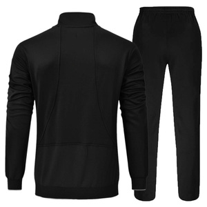 ชุดกีฬาผ้าฟลีซสำหรับผู้ชายชุดออกกำลังกายผ้าโพลีเอสเตอร์ผ้าคอตตอนผ้าโพลีเอสเตอร์ออกแบบโลโก้ได้ตามต้องการ - Product Image 2