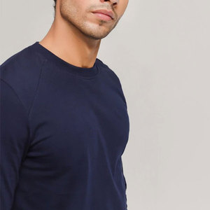 Conjunto de sudadera y pantalones de chándal para hombre a precio barato, chándal de diseño transpirable de talla grande de algodón liso de 2 piezas - Product Image 5