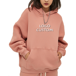 Sudaderas con Capucha Extra Grandes para Mujer, Más Vendidas al por Mayor, con Bolsillo Delantero, Sudadera con Capucha de Algodón Grueso - Product Image 3