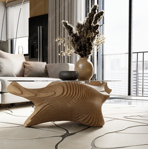 Parametric Glass Coffee <b>Table</b> Unique Parametric Wood Design Modern Home Furniture Center <b>Table</b> - Product Image 3