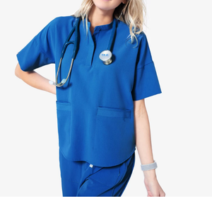 Offre Spéciale Anti-rides lavable doux tissu infirmière gommage médical patient robe hôpital gommage costume hôpital uniforme moderne - Product Image 2