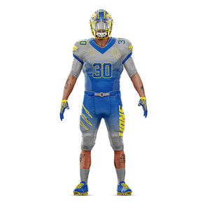 Dernier design d'uniforme de football américain, vêtements de sport en sublimation, taille plus, 100% polyester, séchage rapide, respirant, unisexe, adulte, personnalisé - Product Image 6