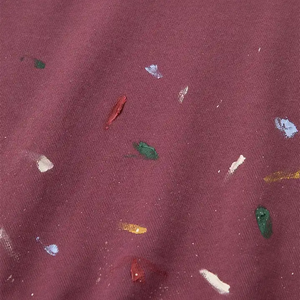 Custom Men's Sweatshirt Splattered <b>Red</b> Vintage Pullover Crew Neck Sweatshirt Boxy Fit Oversized <b>Hoodies</b> - Product Image 3