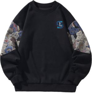 สเวตเชิ้ตมีฮู้ดแบบสวมหัวสำหรับผู้ชายและผู้หญิงผ้าฝ้าย100% สำหรับฤดูหนาวงานตามสั่ง - Product Image 1