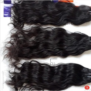 100% Extensiones y pelucas de cabello humano a granel con ondas naturales crudas sin procesar Color de cabello indio Color de cabello natural - Product Image 5