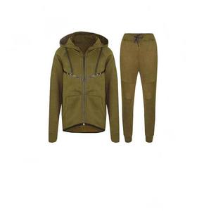 ชุดวอร์มขนแกะมีซิปมีฮู้ดและกางเกงวอร์มสำหรับผู้ชายชุดวิ่งชุดวอร์มทรงโอเวอร์ไซส์ออกแบบได้ตามต้องการสำหรับผู้ชาย - Product Image 6