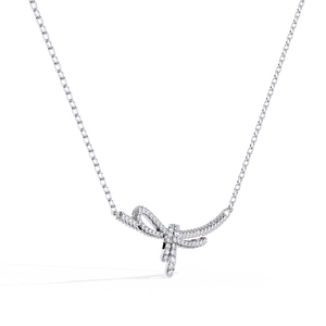 Collier en or 18 carats avec diamant cultivé en laboratoire, colliers en diamant pour femmes - Product Image 2