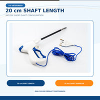 YYF SM1200 Pince à ligature vétérinaire réutilisable de 10 mm et 20 cm à mâchoires droites pour la chirurgie ouverte des tissus mous animaux
