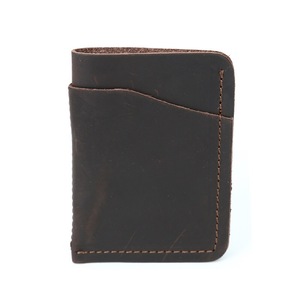 Porte-cartes en cuir pour homme, petit format, fait main, avec doublure en polyester, design tendance et chic pour tous les jours - Product Image 5