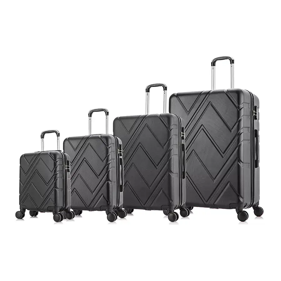4 Pieces Set Trolley Bag Travelling Luggage Carry on Luggage 8 wheels