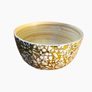 Colorful MOP Spun <b>Bamboo</b> Salad <b>Bowls</b> New Arrival Design for Home Decor Kitchenware Polished Fruit Serving <b>Bowl</b> Wholesale Vietnam - Product Image 2