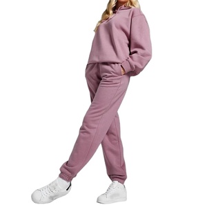 Conjunto Deportivo de Moda para Mujer, con Capucha, Corte Ajustado, 100% Algodón, Color Sólido, Transpirable, Ecológico, Venta al Por Mayor, Informal - Product Image 5