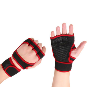 New Ventilated Leather <b>Weight</b> Lifting <b>Gloves</b> with Wrist Wraps Great for Gym Fitness Cross <b>Training</b> OEM for Men and Women - Product Image 5