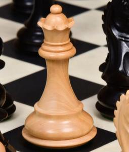 Ensemble de pièces d'échecs Premium Fierce Knight Staunton en bois d'ébène indien et en buis 3,5 pouces Roi - Product Image 3