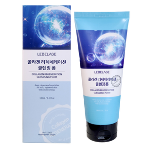 Collagen hyaluronic axit sâu làm sạch bọt độ đàn hồi thúc đẩy làm săn chắc lỗ chân lông làm sạch giữ ẩm sữa rửa mặt cho tất cả các da - Product Image 1