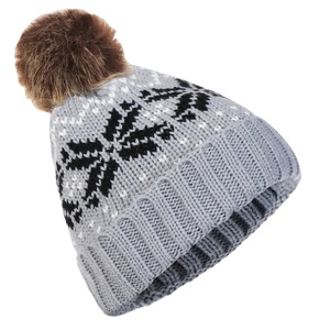 หมวกไหมพรมอะคริลิคแฟชั่นลายแจ็คการ์ด  สำหรับฤดูหนาว  พร้อมโลโก้สั่งทำพิเศษ  ผลิตโดย BS 2026 - Product Image 4