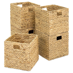 Panier de rangement carré facilement amovible, panier de rangement, accessoire d'organisation de la maison hautement esthétique, disponible en gros. - Product Image 2