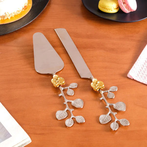 Excellent Design Metal Gold Plated <b>Cheese</b> Knives <b>Set</b> with Floral Twigs Handle for Breakfast Serving <b>Cheese</b> <b>Set</b> - Product Image 6