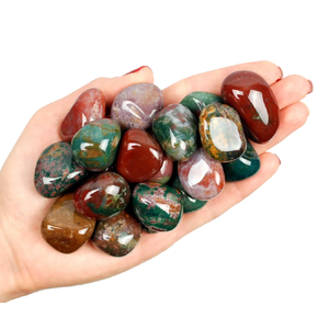 Venta al por mayor de cristal natural caído piedra curativa ágata piedra preciosa Reiki Chakra Jasper elegante jaspe tallado grabado suministro a granel - Product Image 4