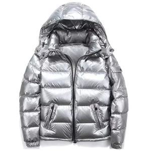 Veste Puffer Vente en gros Logo personnalisé OEM Imprimé Veste d'hiver personnalisée de haute qualité pour hommes Veste Bubble Puffer avec poches - Product Image 5