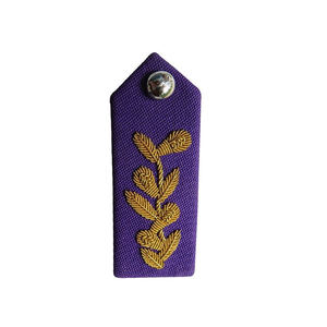 CAVALRY SKT CO's Best Soft Fabric Eco-Friendly Handmade Durable Gorgets Purple Golden Color High <b>Personal</b> <b>Defense</b> <b>Equipment</b> - Product Image 6