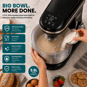 Batidora de Pedestal Digital Libra de 5.5L con Picadora de Carne, Batidora de Pasteles y Licuadora para Cocina Doméstica - Product Image 3