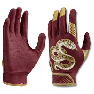 ถุงมือเบสบอลแบบกำหนดเองที่ทนทาน ราคาขายส่ง ฝ่ามือทำจากหนัง ลายทันสมัย ลดแรงกระแทกได้อย่างยอดเยี่ยม ถุงมือตีซอฟต์บอล - Product Image 5