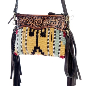 Superior Quality Bohemian Leather <b>Tote</b> Shoulder Bag Printed Flower Designs Top Manufacturer's Western Fashion Direct Export - Product Image 1