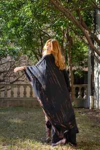 Eco-Friendly Woven Kimono <b>Dress</b> with Natural Waistline Full Length <b>Long</b> Sleeve Modern Design for Women OEM Service - Product Image 2