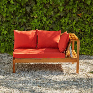 Conjunto de Sofás para Exteriores Hecho con Estructura de Madera de Teca Sólida en Color Natural y Cojines de Calidad para Protección Solar - Product Image 5