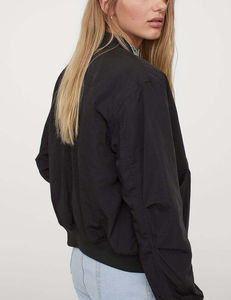 Custom Stylish High Quality <b>Genuine</b> Sheep Skin Bomber Jacket for Women with Embroidery Breathable & Winter Ready - Product Image 5