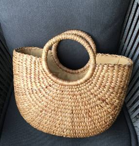 Handmade Water Hyacinth Weaving <b>Bag</b>, Classic <b>Straw</b> <b>Tote</b> - Product Image 1