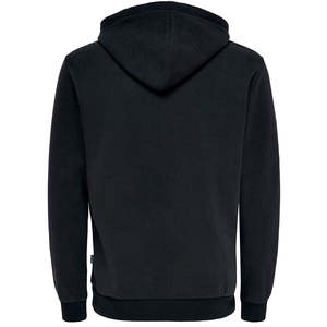 2025 Custom Design Solid Black Color <b>Oversize</b> <b>Men's</b> <b>Hoodies</b> Custom Printed Logo 100% Cotton Fabric Pullover <b>Hoodies</b> <b>For</b> <b>Men</b> - Product Image 2