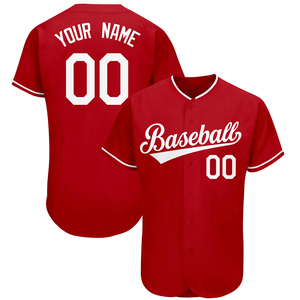 Baseball Sublimation Jersey Usa Japan Softball Mesh Button <b>Down</b> Baseball Jersey Soft Fabric Custom Design Jersey For Online Sale - Product Image 1