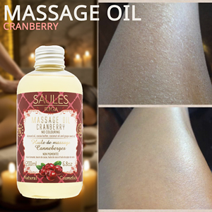 Huile de massage à la canneberge de qualité supérieure, OEM ODM, marque privée, huile de massage pour le corps professionnelle pour spa, fabricant de cosmétiques, vente en gros en vrac - Product Image 2