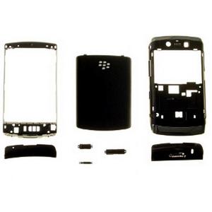 Conjunto de fundas para teléfono móvil BlackBerry 9520 Storm2/9550 Storm2, color negro - Product Image 1