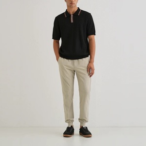 กางเกงขายาวทรงตรงเอวสูงผ้าฝ้าย 100% ระบายอากาศได้ดี กางเกงกีฬาผู้ชายลำลอง มีเชือกผูกเอว กางเกงวิ่งจ๊อกกิ้ง กางเกงสเวตแพนท์ - Product Image 6