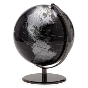 Globo del mundo, globo de escritorio giratorio decorativo negro para decoración de oficina en casa, regalo educativo de geografía moderno - Product Image 4