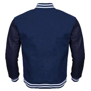 High Quality Custom Made Men's Varsity Jacket Stand Collar Embroidered Baseball Design for Winter Season Price - Product Image 6