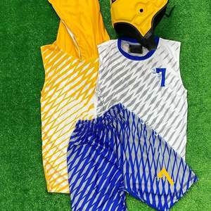 Uniformes personnalisés à utiliser Vintage 100% Polyester Sublimation brodé à manches longues personnalisé homme 7 sur 7 uniforme - Product Image 3