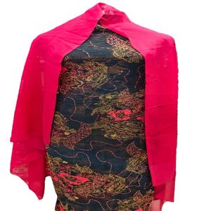 Colección A.K.TRENDY, Conjunto Somali Dirac, Tela Gabasar, Mangas Campana, Estampado Floral, Mangas Largas, Algodón y Spandex, Ecológico, Lujoso, Holgado - Product Image 1