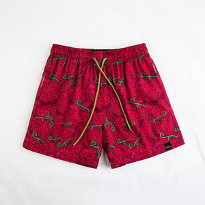 Pantalones cortos deportivos de malla de poliéster de moda con estampado de sublimación personalizables, cintura alta, antiarrugas, secado rápido, venta al por mayor con logotipo personalizado - Product Image 4