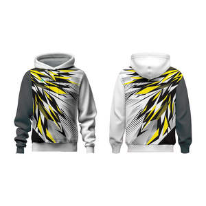 Sweat à capuche en jean personnalisable de haute qualité pour vêtements de sport Impression par sublimation Motif animal décontracté pour l'image de marque et les équipes - Product Image 1