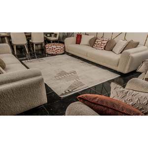 Alfombra Moderna Beige Netline Home Depot's Mexx MX006 de 80x150 cm, Polipropileno y Poliéster Duraderos, Diseño Antideslizante y Fácil de Limpiar - Product Image 1