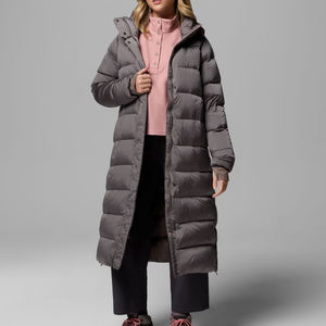 <b>Women</b> Casual <b>Waterproof</b> Breathable Long Puffer Jacket 2026 Factory Rate Thick Polyester Filling Long Sleeves <b>Winter</b> Outdoor <b>Coat</b> - Product Image 3
