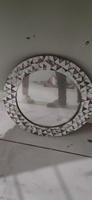Miroir mural décoratif rond en bois massif avec incrustations de os, fait main, épaisseur 10 mm, artisanat de qualité supérieure, Galore India, vente en gros