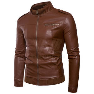Chaqueta de Cuero para Hombre, Resistente al Viento, de Alta Calidad, en Oferta, con el Mejor Diseño, Ropa Masculina con Chaquetas Competitivas - Product Image 2