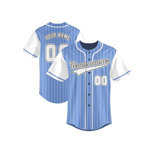 Precio de fábrica Hombres Uniforme de béisbol Camisas de béisbol Jersey de entrenamiento 2 tonos Oro Alta calidad Hombres Camiseta de béisbol para la venta - Product Image 2